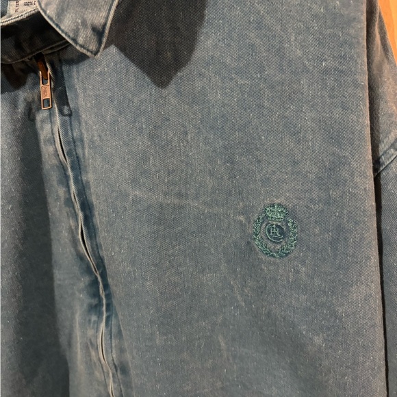 Ralph Lauren CHAPS vintage  bomber swing top baby blue jean zipup jack… - Picture 6 of 9